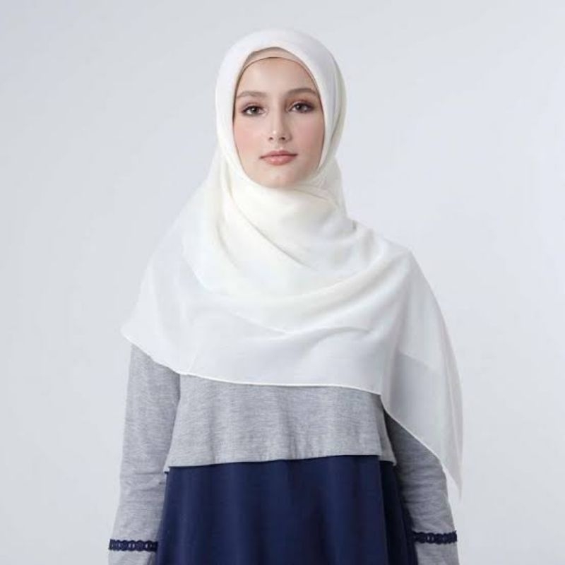 ZOYA SCARF PUTIH POLOS TERBARU 2024 / ZOYA HIJAB POLOS