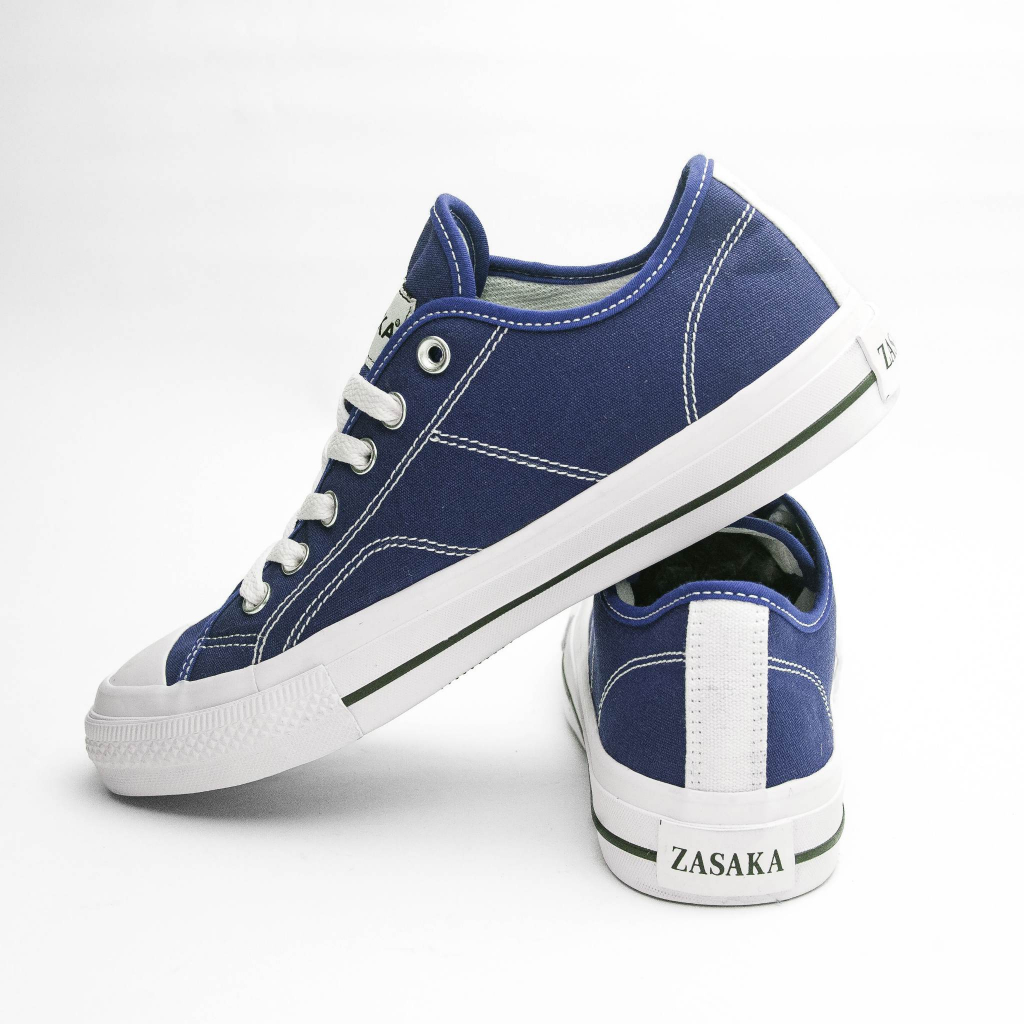 Zasaka - Sepatu Rungkad Navy Sneakers Casual Pria Wanita