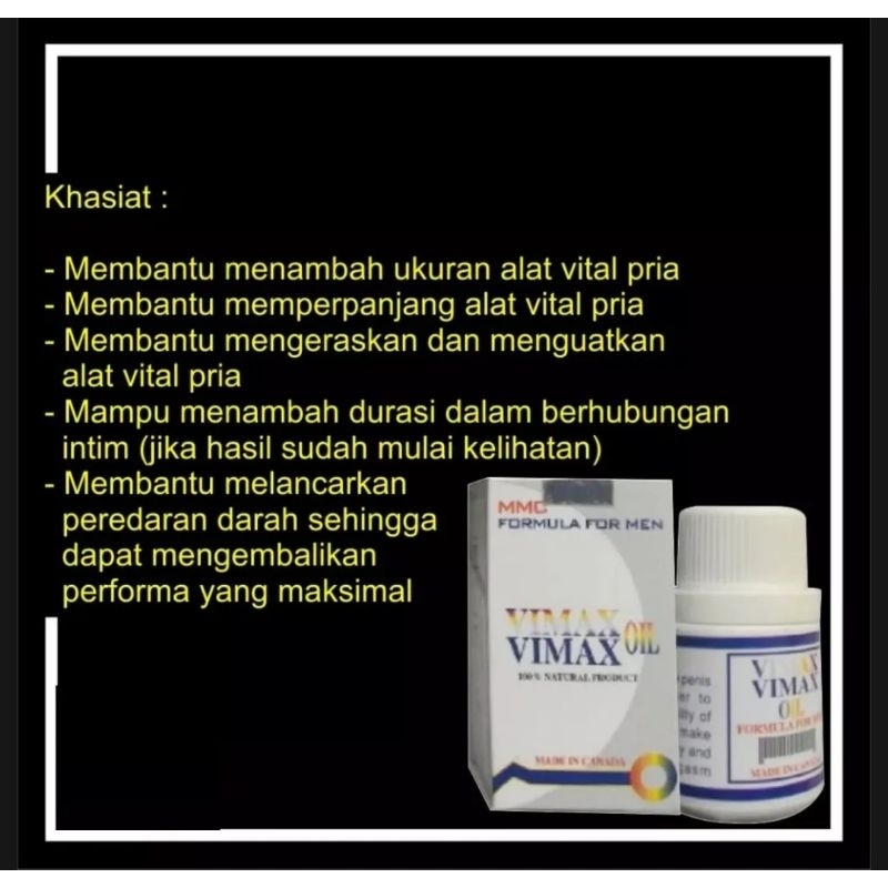 [ PROMO ] VIMAX OIL CANADA ORIGINAL P3MB3S4r vltal pria