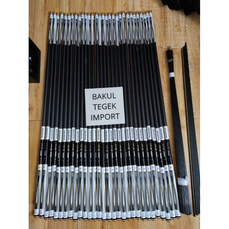 tegek daiwa hamon limited x +pucukan carbon kaku pucuk medium hard 6h