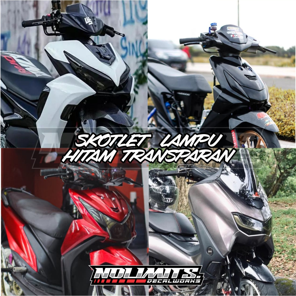 KACA FILM/SKOTLET LAMPU HEADLAMP UNTUK MOTOR DAN MOBIL