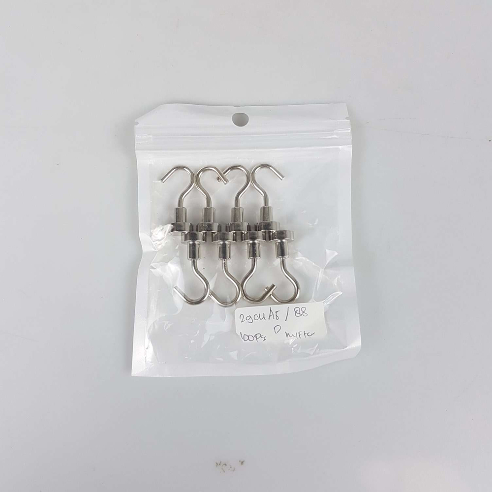 Magnet Gantungan Hook Strong Neodymium 12mm 8 PCS - D12 - Silver