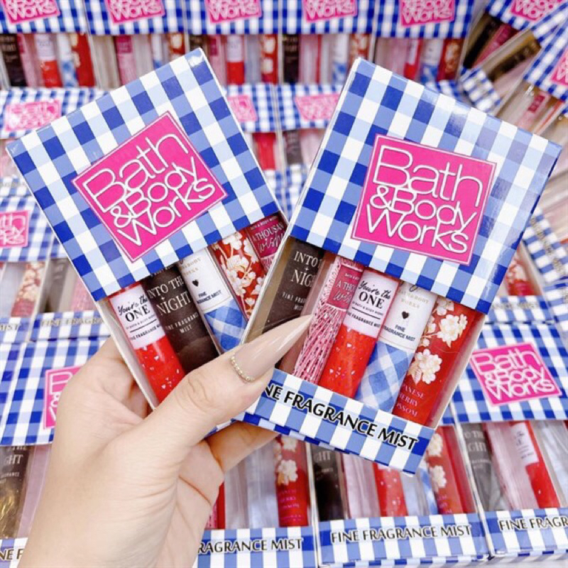 (ISI 5) BBW BATH &amp; BODY WORKS GIFT SET PARFUM (1box isi 5 x 10ml) - BodyMist Parfum Body Mist Travel Size