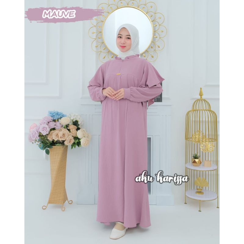 GAMIS LATISYA DRESS MATT CRINGKEL BY AKUKARISA