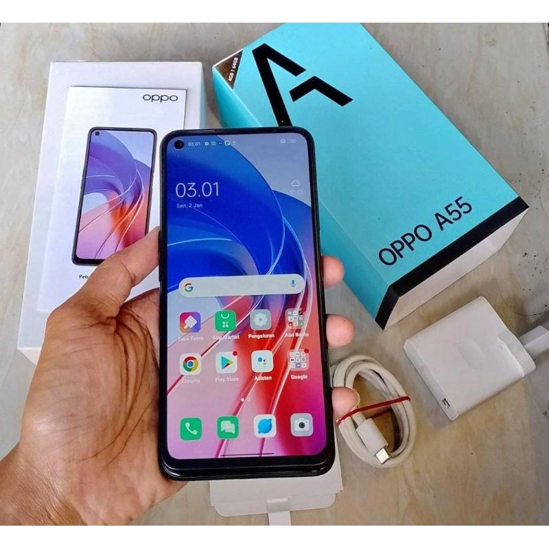 OPPO A55 SECON FULSETT 4/64 BLUE