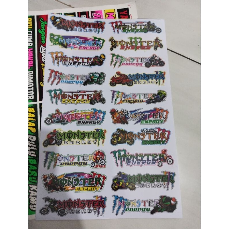 

stiker lembaran besar motiv random