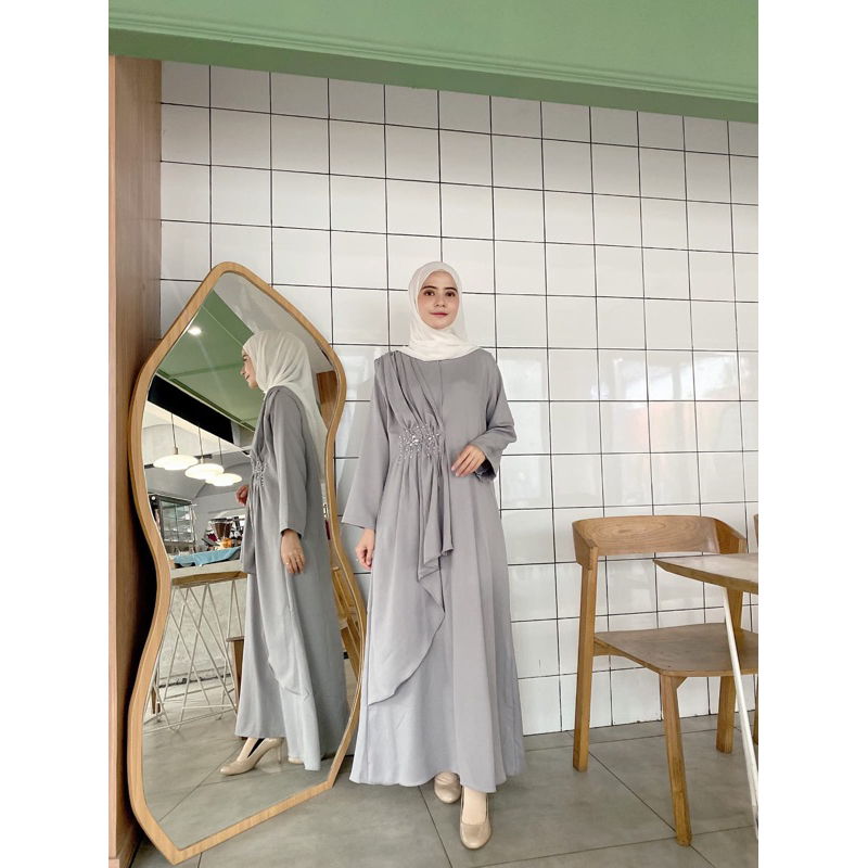 GAMIS LULU SATIN PERU PREMIUM | GAMIS MEWAH | GAMIS MURAH