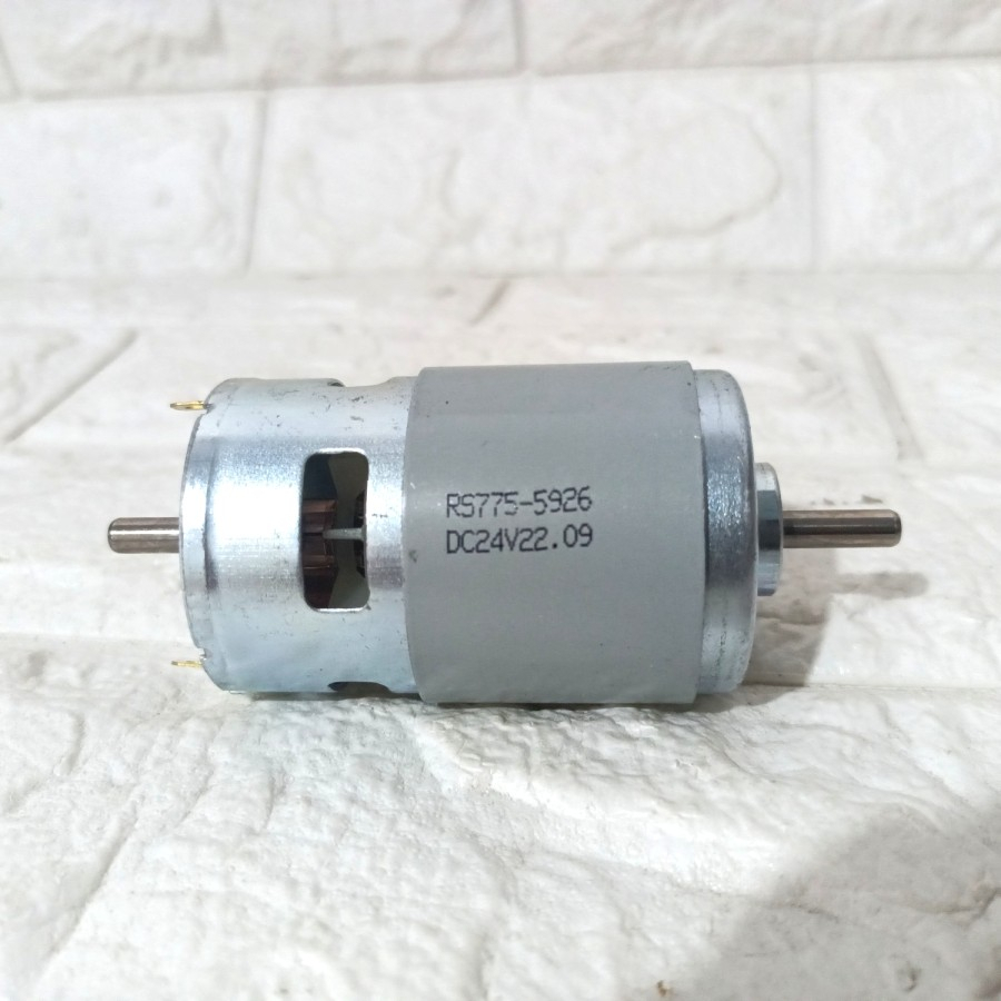 motor dc 775 dual as bearing double AS 5mm 12v 24v dc dinamo 775