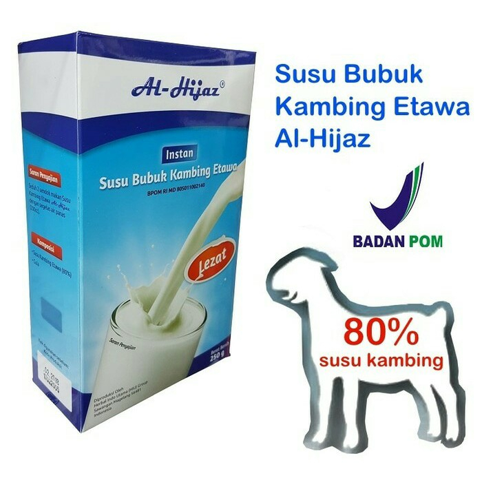 

Susu Kambing Etawa Ettawa Al Hijaz Al-Hijaz Original BPOM 80% Susu Kambing