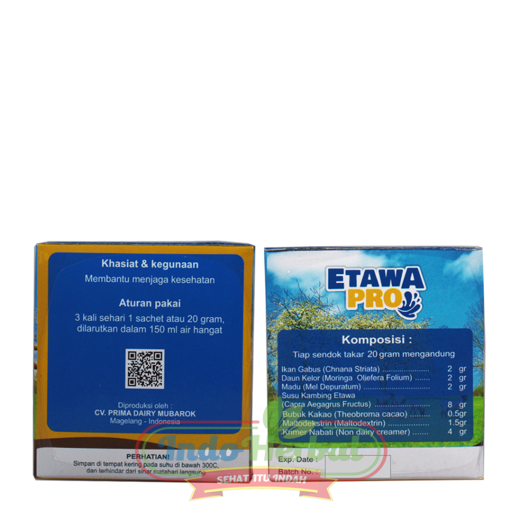 Susu Kambing Etawa Pro 200gr Rasa Cokelat - Ettawa