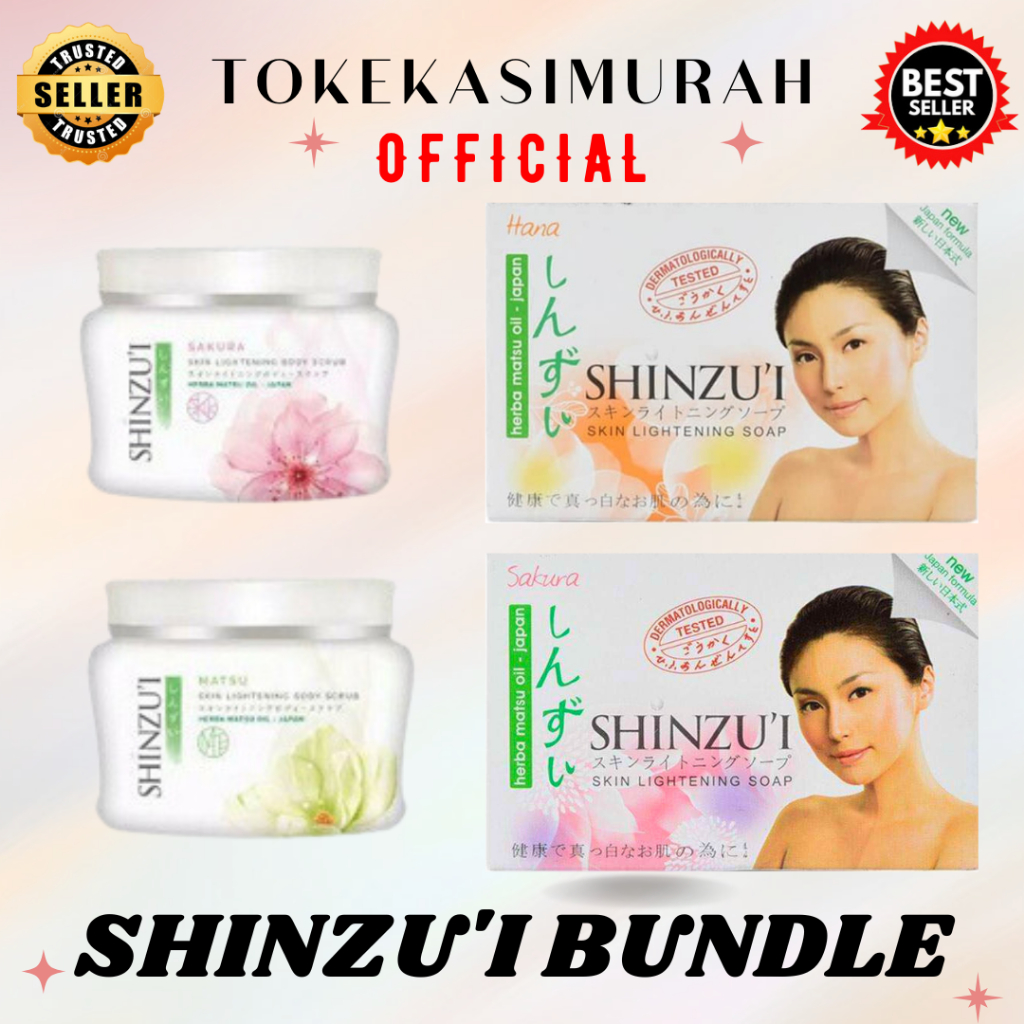 Sabun Shinzu'i Lulur Shinzu'i Paket Bundle Sabun Batang Dan Body Scrub Shinzu'i ORIGINAL BPOM