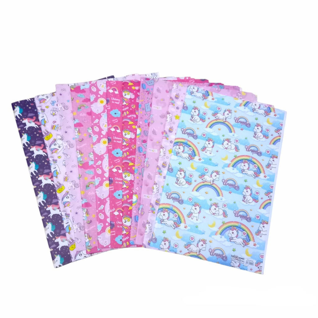 Kertas KADO Unicorn bungkus kado Bubble Wrap Kartu Ucapan unicorn kartu ulang Tahun