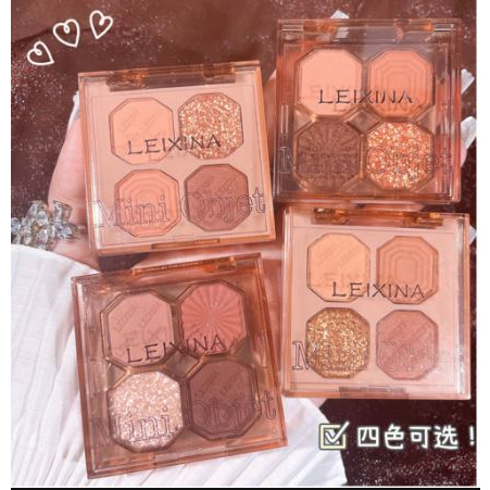 Matte Korean Eyeshadow isi 4 Warna Pink Nude Glitter Color Eyeshadow Palette Smokey Eyeshadow Palet