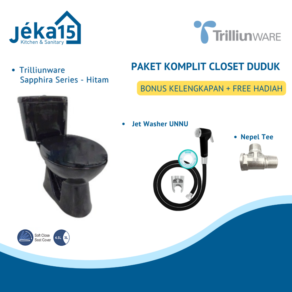 TRILLIUNWARE SAPPHIRA BLACK SERIES CLOSET DUDUK