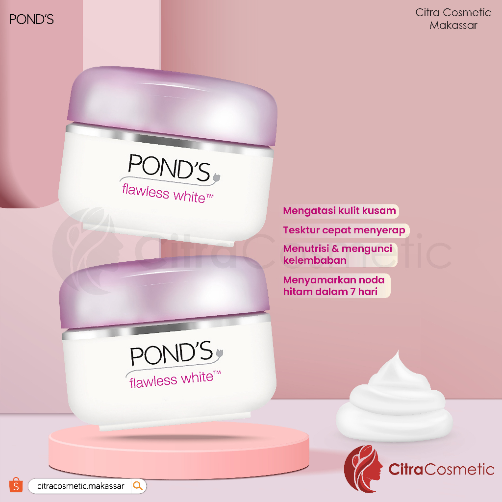 Ponds Flawless White Lightening Day Cream SPF 18 PA++ 10 Gr