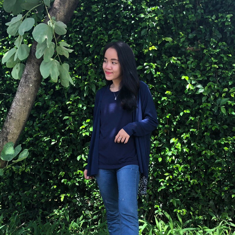 Defect Cardi Navy - Cardigan Lengan Panjang - Outer Layer