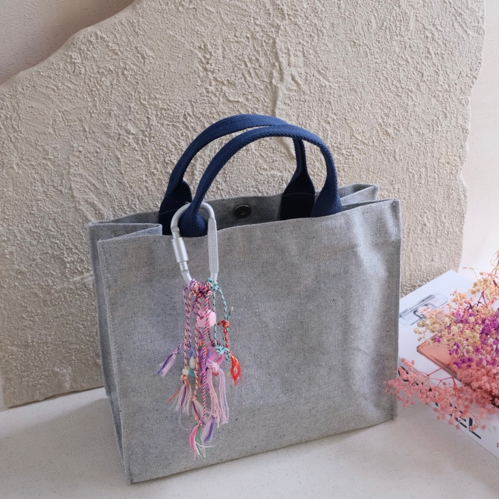 (READYSTOCK) TOTEBAG KANVAS CHARCOAL / CHARCOAL BAG SIZE L (30x14x25 cm)