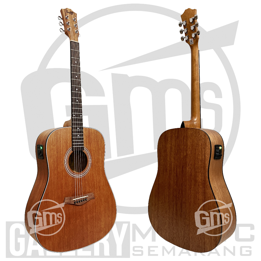 ORIGINAL!!! Gitar Akustik Elektrik Import Merk Cowboy GW-240 NA GW 240NS Equalizer Tuner Cowboy AW-11