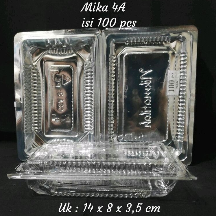 Mika Plastik 4A Mika Kue isi 100pcs