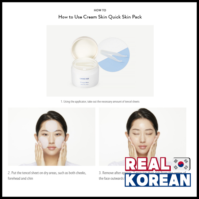 LANEIGE Cream Skin Quick Skin Pad 50EA