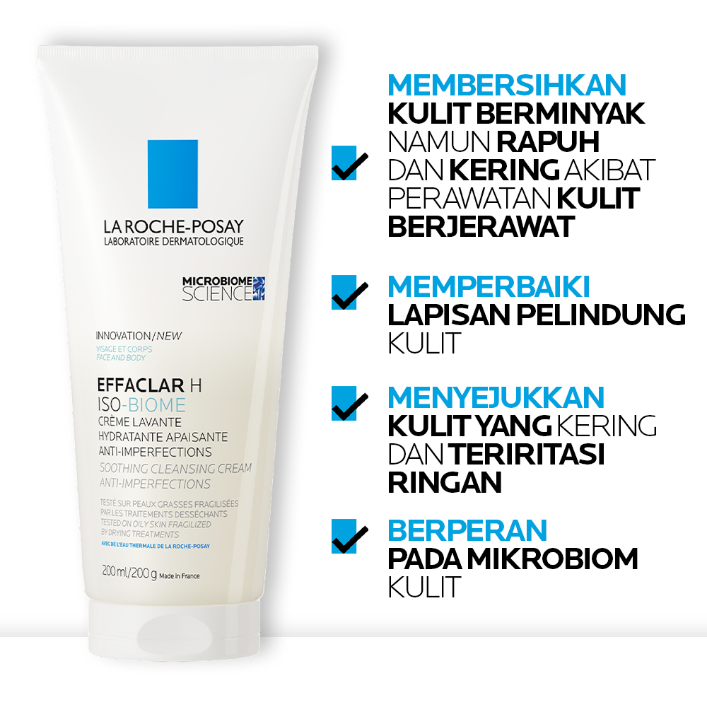 La Roche Posay Effaclar H Iso Biome Cleansing Cream 200ml