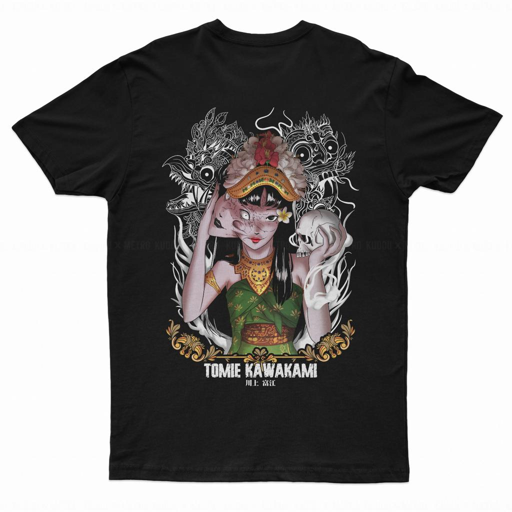 TORIZU Tshirt Tomie Kawakami Black Anime Manga Junji Ito Premium Unisex