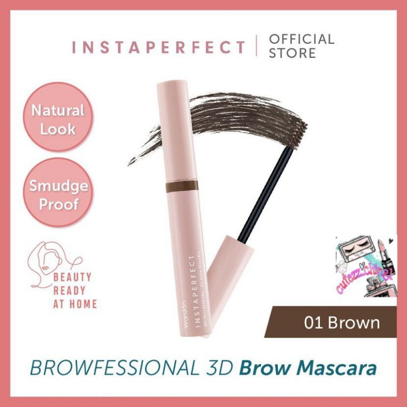 ☃️Cutezz_Ching1☃️ Instaperfect BROWFESSIONAL 3D Brow Mascara 5.5 g - Maskara Alis