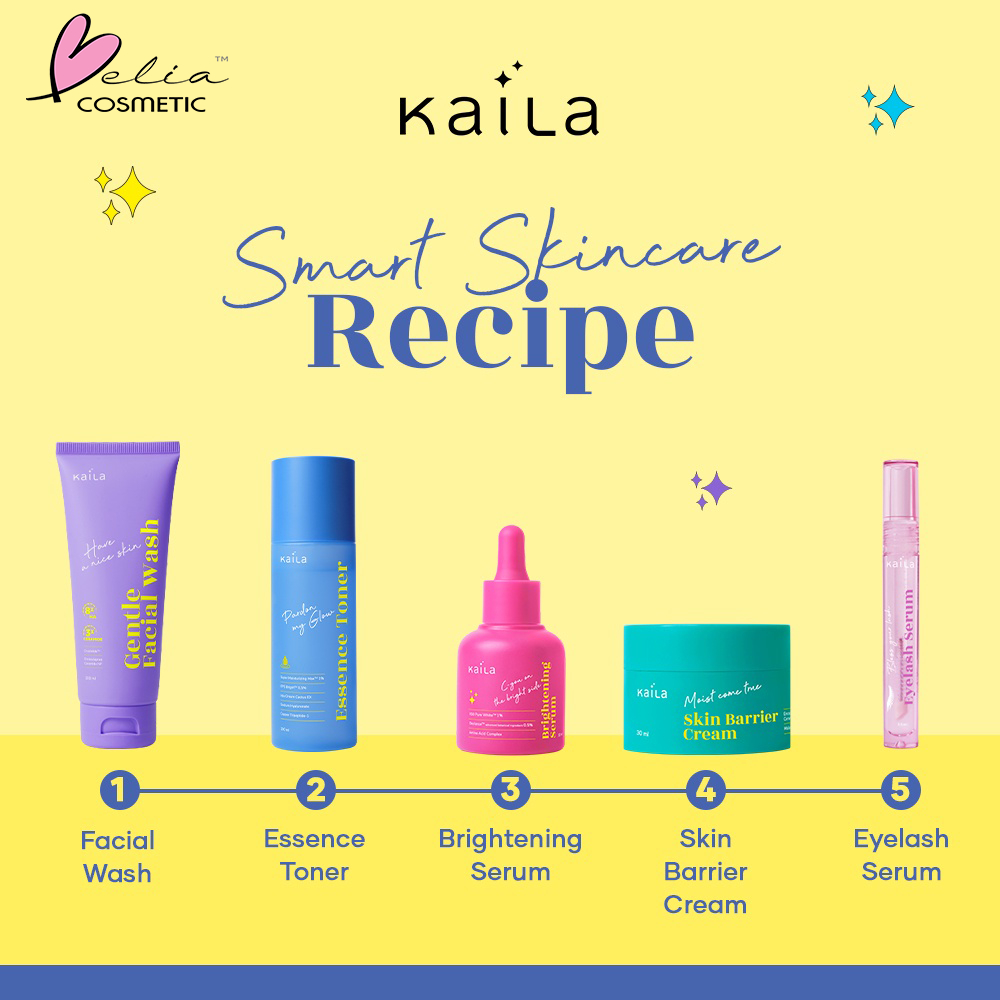 ❤ BELIA ❤ KAILA Skincare Series | Serum | Toner | Moist | Acne Serum | Hydrating Serum | Brightening Serum | Essence Toner | Skin Barrier Cream | BPOM