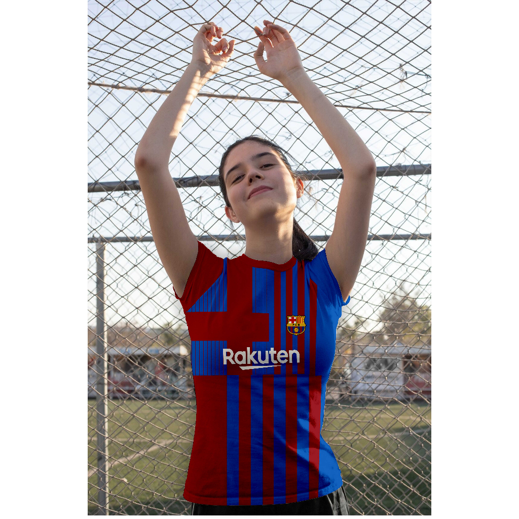 Jersey Barcelona Klub Bola Baju Kaos Custom Nama dan Nomor Punggung