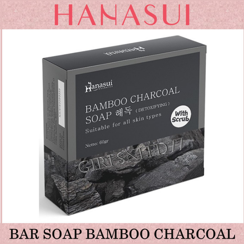 Hanasui Bar Soap Bamboo Charcoal Girlsneed77 Sabun Bambu Hitam Hanasui Men Sabun Pembersih Kulit