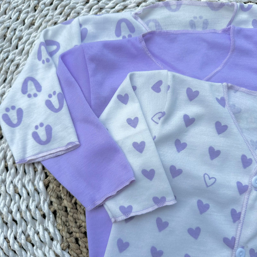 3 PCS Baju Lengan Panjang Bayi Bayi Atasan Bayi Baju Newborn Baju Bayi Baru Lahir Gift Bayi Hadiah Lahiran Bayi Baju bayi lengan panjang