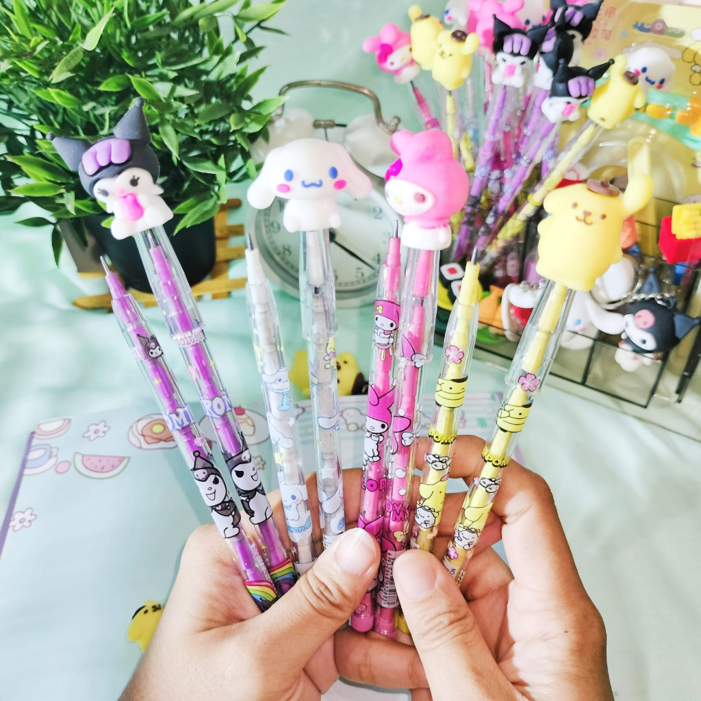 

PENSIL SUSUN 2B KARAKTER SANRIO KUROMI TERBARU PENSIL PELOR KARAKTER KARTUN KUROMI SANRIO CINNAMOROL MELODY BISA COD DAN GROSIR