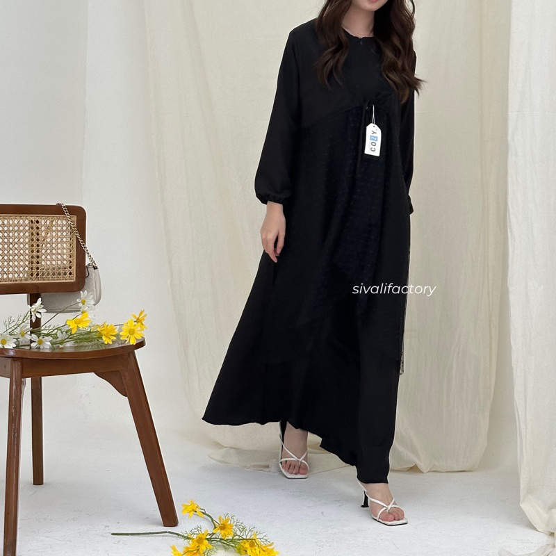 SIVALI Raelyn Dress | Dress Elegan Gamis Fashion Muslim Wanita Dress Acara