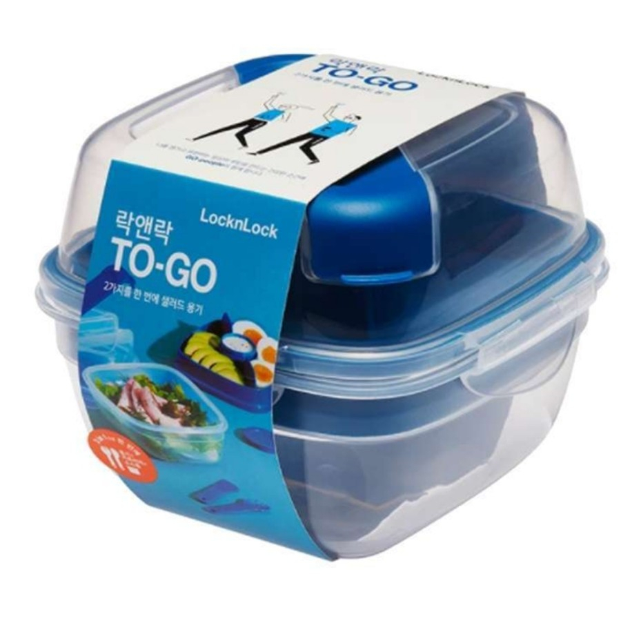 LOCKNLOCK EXCLUSIVE KOTAK MAKAN SALAD TO-GO 950ML - HSM8440