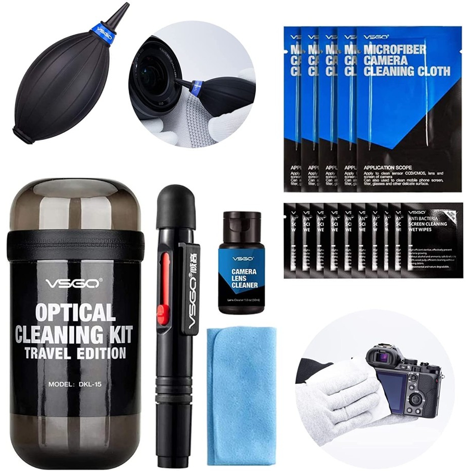 VSGO Optical Cameras Cleaning Kit with Lens Pen Travel Edition DKL-15G