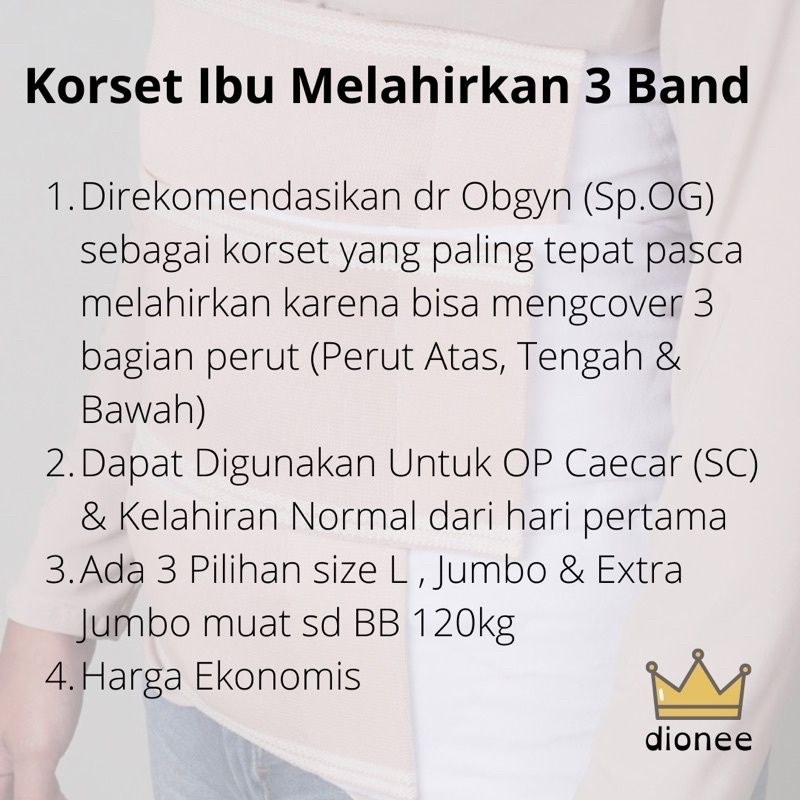 Korset Gurita Ibu melahirkan 3 band / gurita ibu rekat / korset habis melahirkan caesar / normal