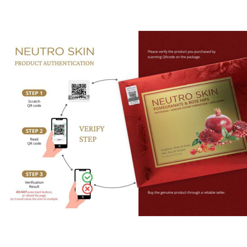 Neutroskin pomegranate dan Cacstus Fruit + Avocado Whitening Immune System Boost