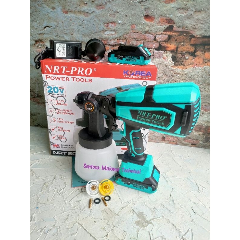 NRT PRO SC820 Spray Gun Spraygun Semprotan Cat Cordless Baterai 20V