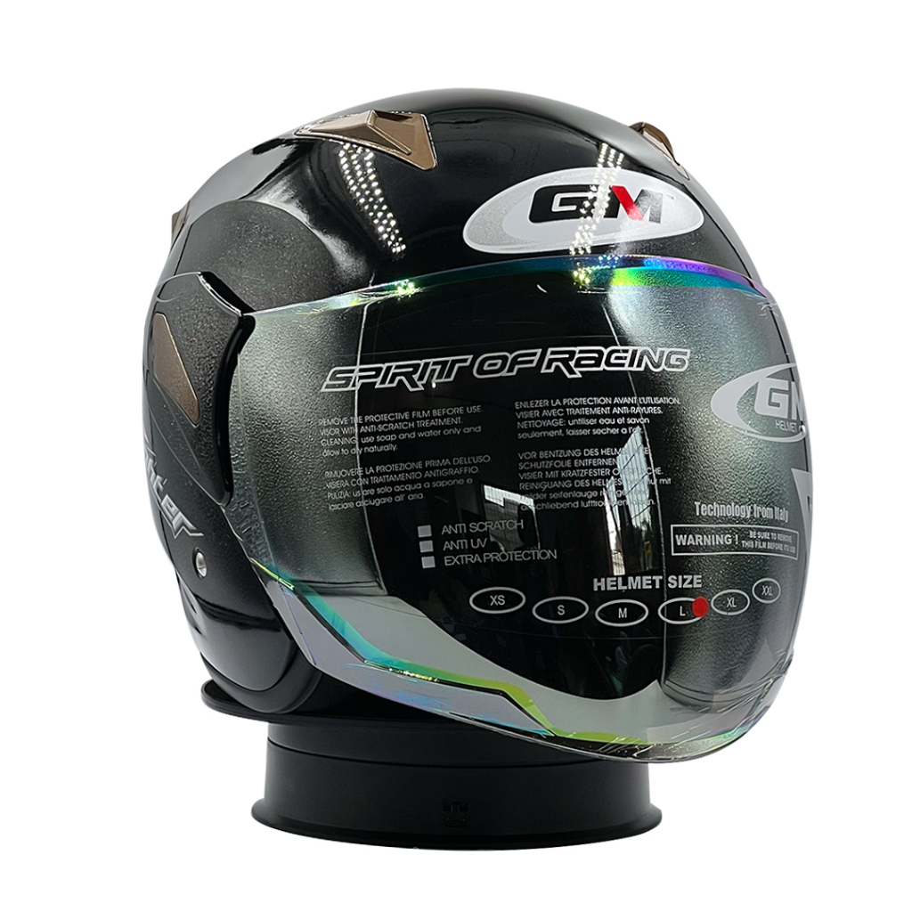 Helm GM Fighter Solid Black