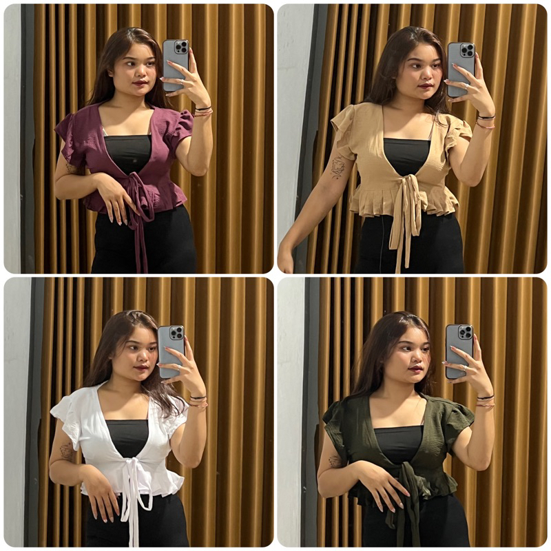 ATASAN YUNA VISCOS ONESIZE // BAJU WANITA // BAJU FASHION WANITA // BAJU CROP