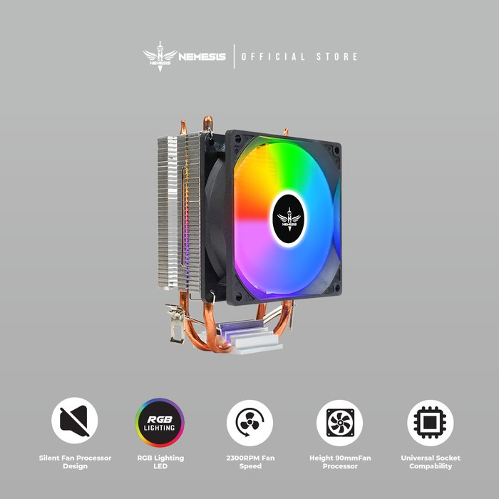 NYK WINDRANGER F9 Fan Processor 9cm CPU Cooler Fan Combo