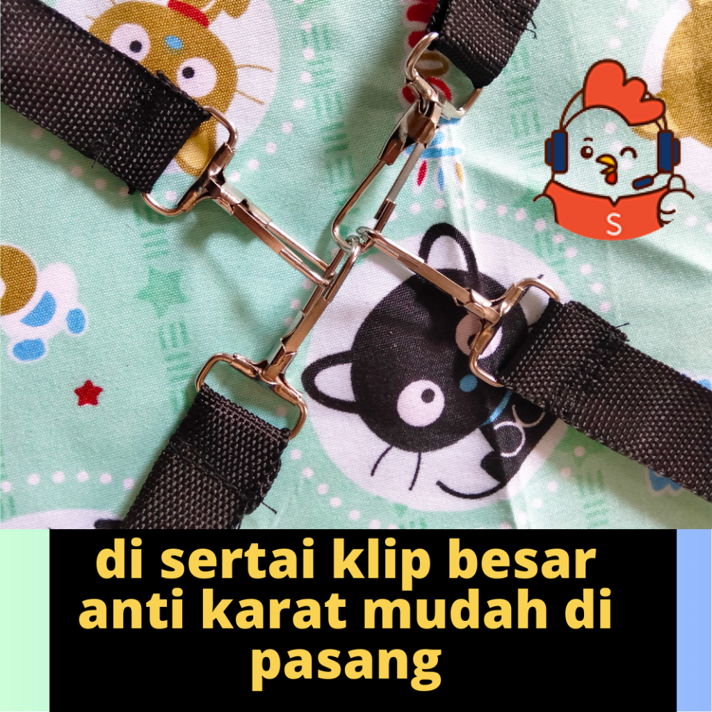 hamok ayunan kucing sugarglider hamster dll premium busa angin kain cotton halus zeorfarm