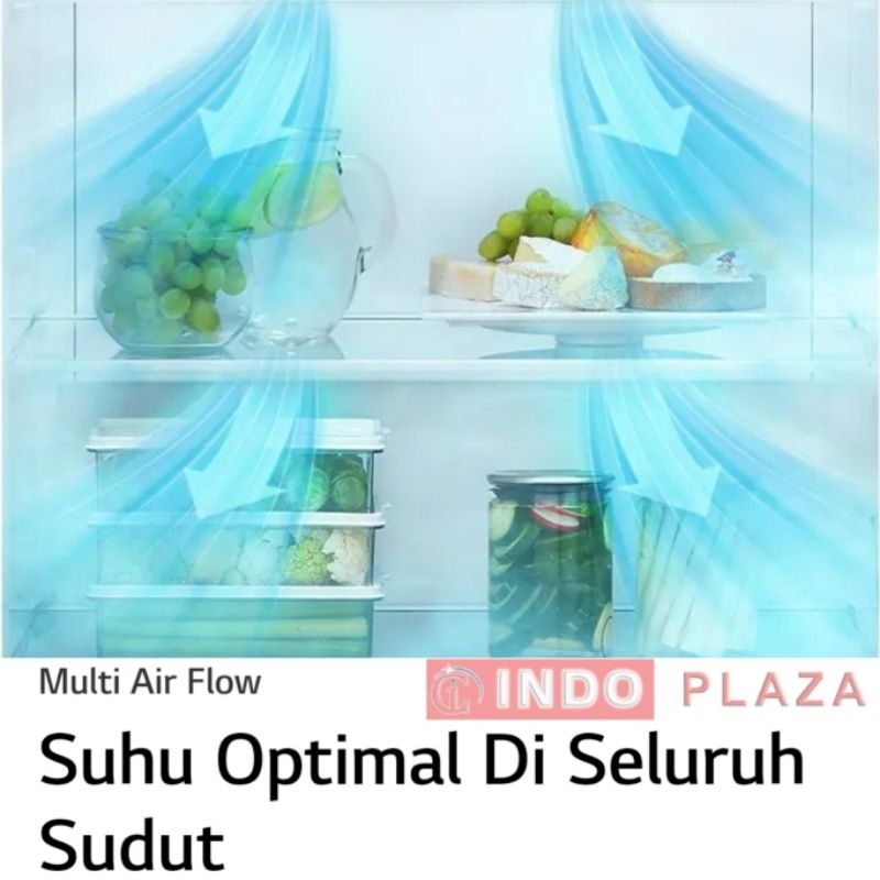 KULKAS LG 2 PINTU SMART INVERTER GV-B262PQGB / PLGB 287 L