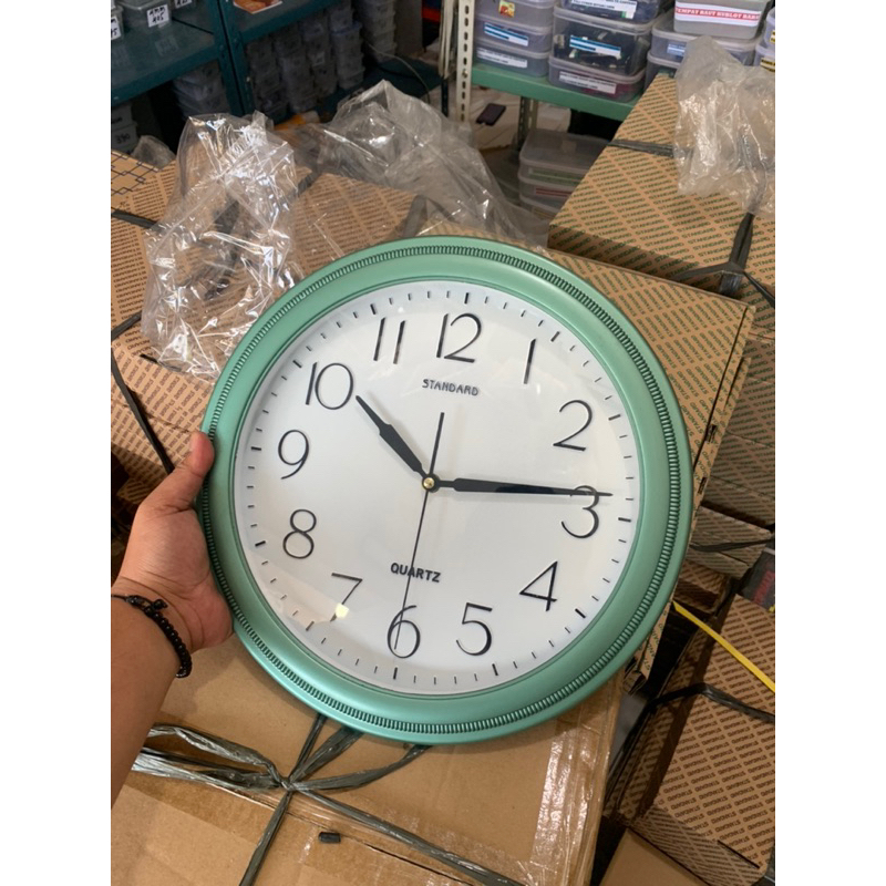 Jam dinding Original Standar besar 30CM sage gren