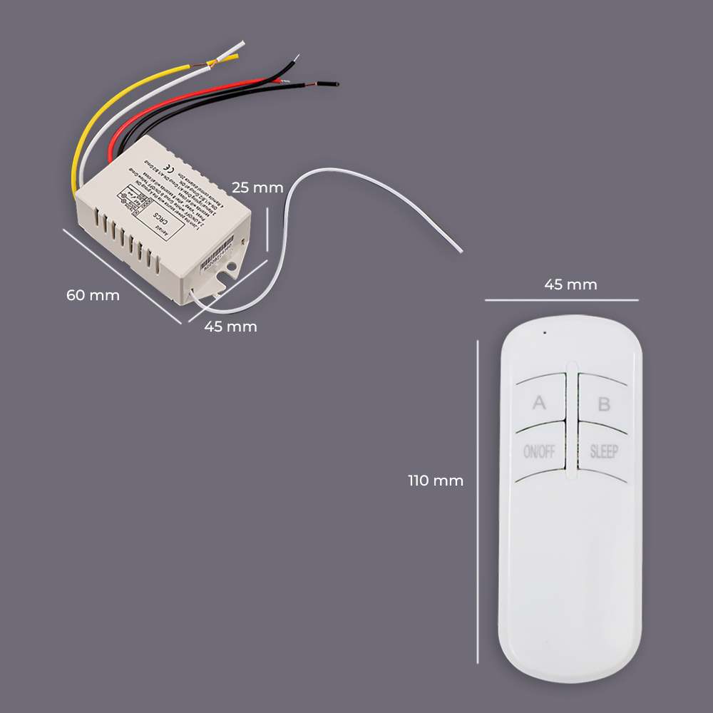Wireless Remote Control Lampu Rumah 2 Way - YAM802 - No Color