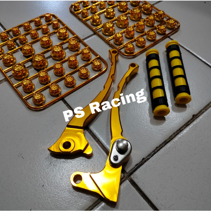 PAKET HEMAT Handle REM Variasi Motor FULL CNC Mio J - Soul GT - Fino - jupiter mx plus karet handle 