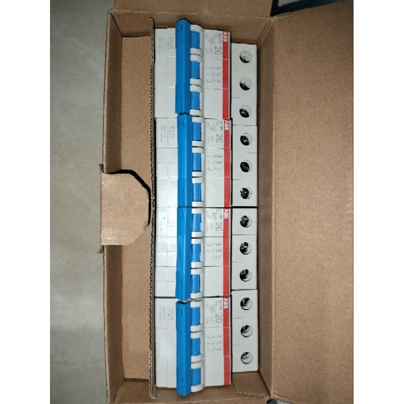 MCB BBA 3 phase asli PLN 10A,50A,63A