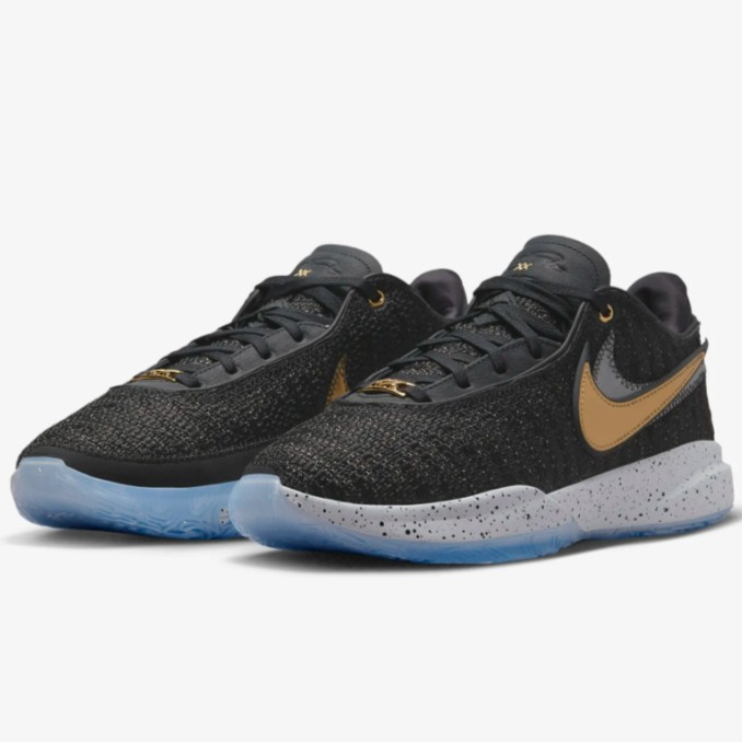 SEPATU BASKET  LEBRON XX 20 BLACK METALLIC GOLD DJ5422-003