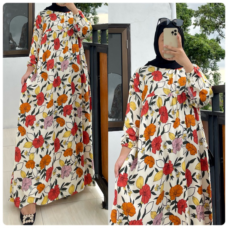 GAMIS MOTIF RAYON PREMIUM BANYAK MOTIF