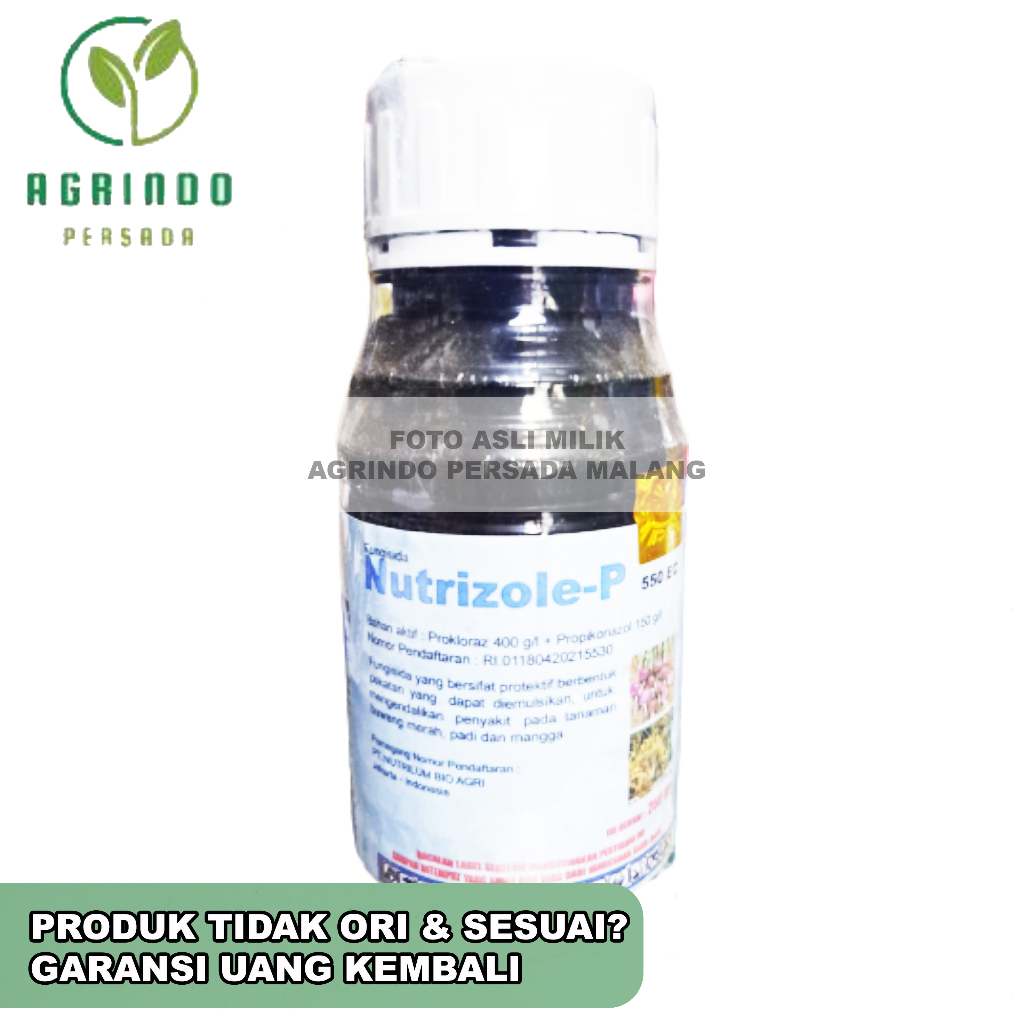 Fungisida Nutrizole P 550EC 250ml | Nutrizole P 250ml | Fungisida untuk moler bawang merah | Fungisida sejenis Remazole P Remazol P